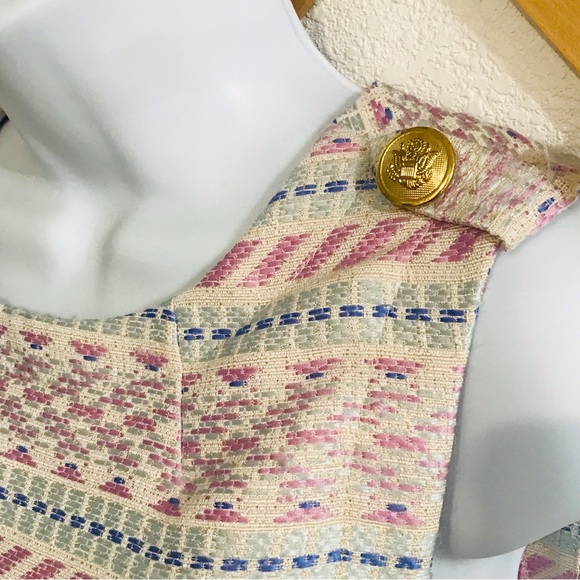 NWT Laundry by Shelli Segal Black Multicolored Tweed Dress Sz 4 - Picture 5 of 12